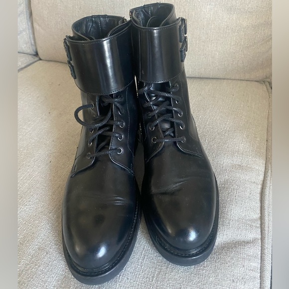 Allsaints black combat boot - Picture 3 of 5